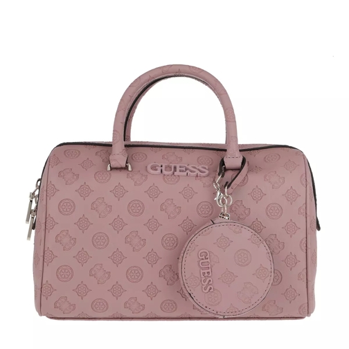 Guess Janelle Box Tote Rosewood Bowling Bag