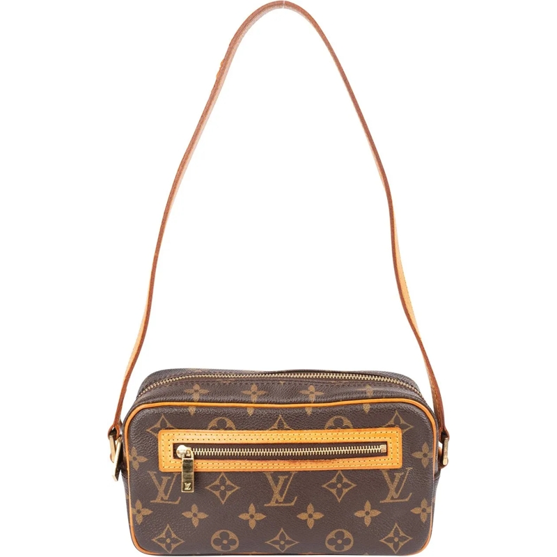 Louis Vuitton Schultertasche Louis Vuitton Canvas Monogram Pochette Cite Should braun