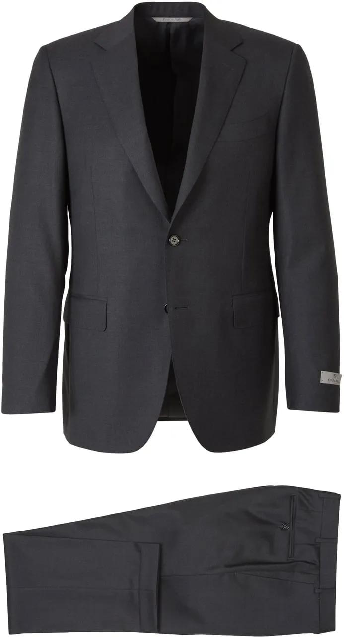 Thumbnail - Canali - Wool Suit - Größe 54 - grau