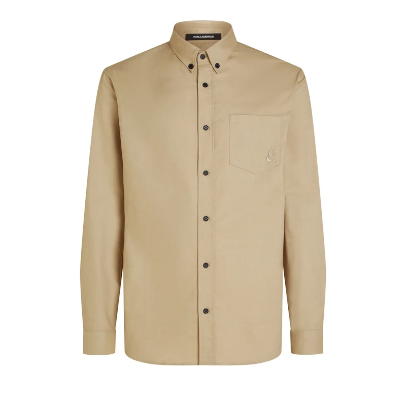 Karl Lagerfeld Hemd Kameo-Shirt braun