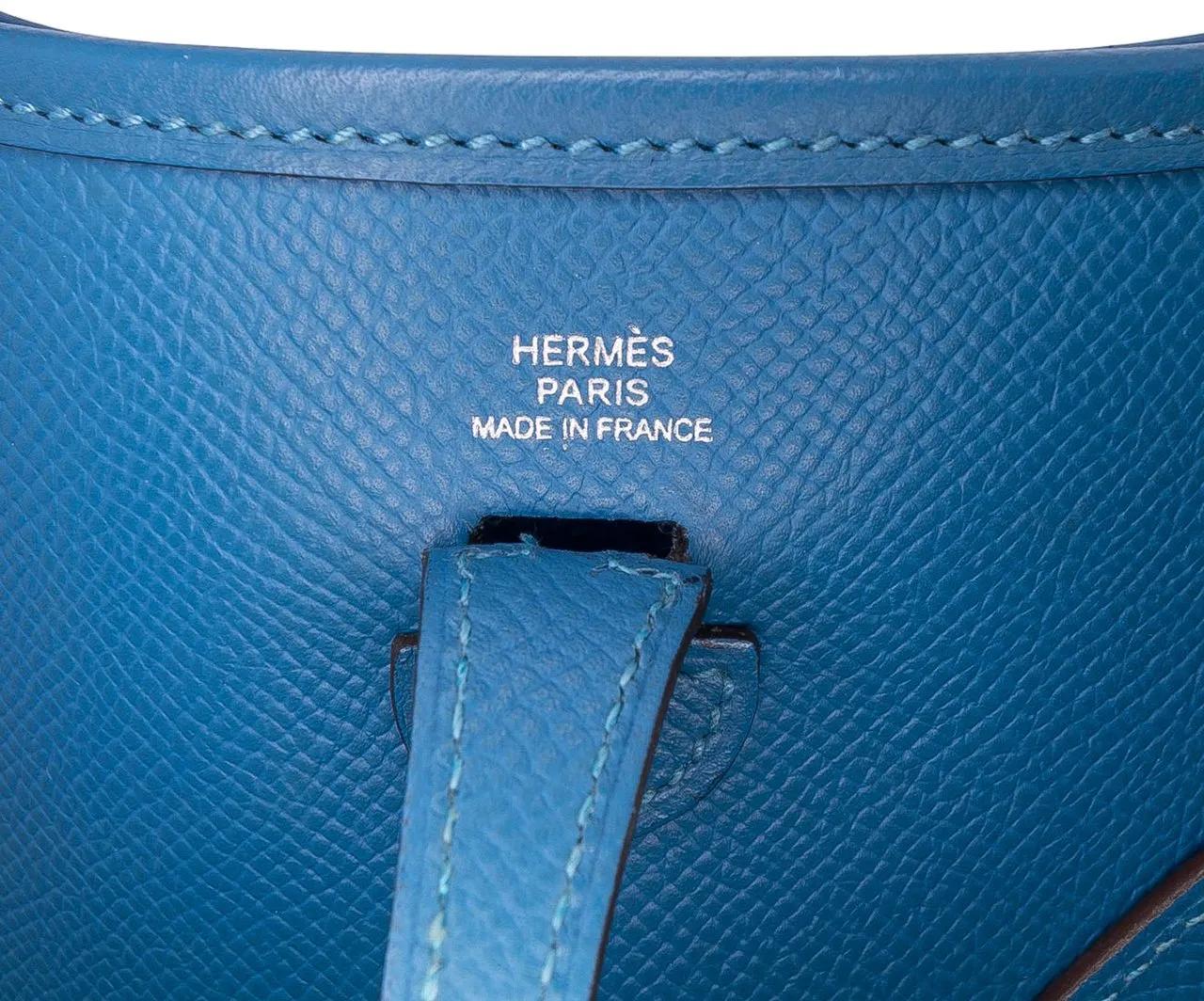 Thumbnail - Hermès Hobo Bags - Epsom Evelyne TPM - Gr. unisize - in Blau - für Damen