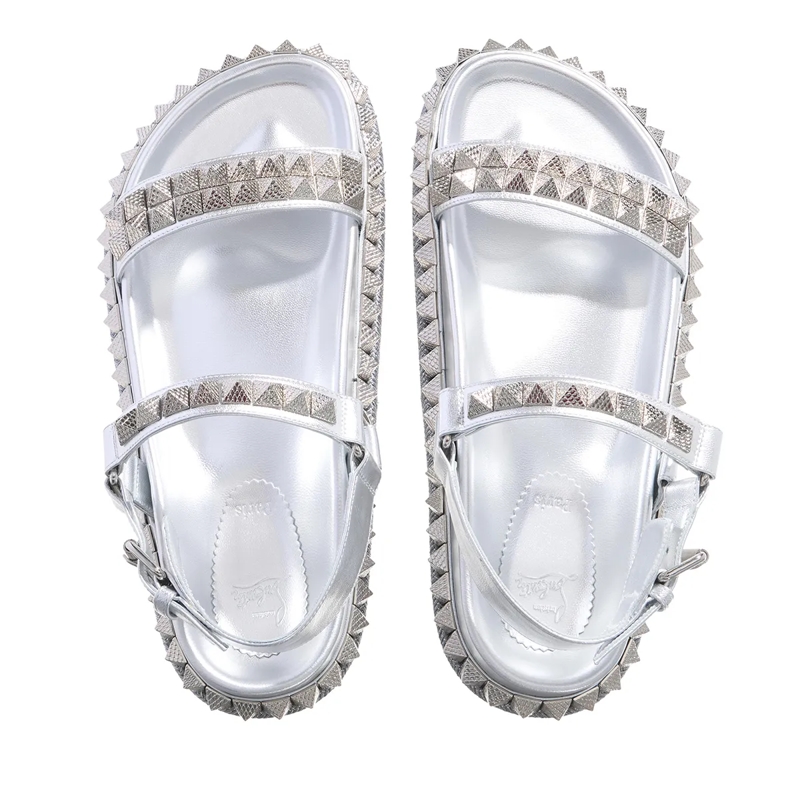 Christian Louboutin Sandalen Pyrabizz Sandal Silver(Image 9)