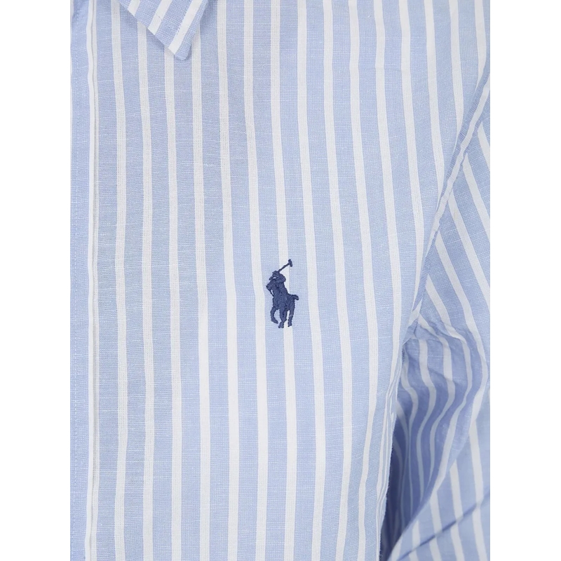Polo Ralph Lauren Hemd Vertical Striped Button-Up Shirt Blue(Image 3)