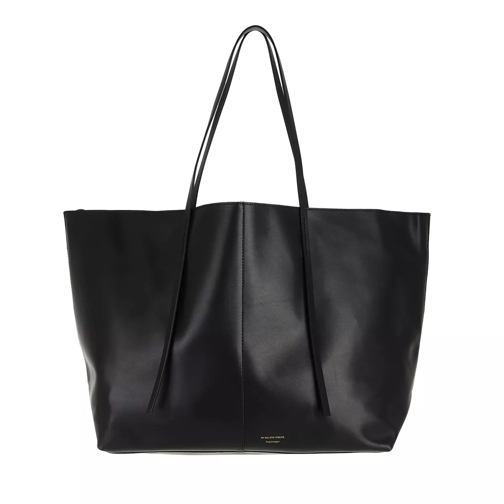 By Malene Birger Abilla Medium Leather Handbag  Black Shopping Bag
