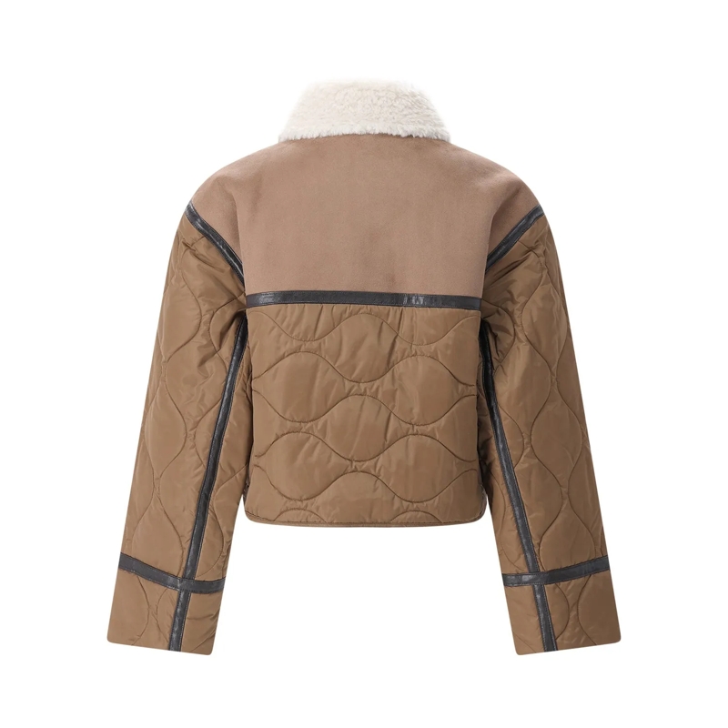 Max Mara Übergangsjacke Jacke Dgesatti mit Wollkragen braun(Image 2)