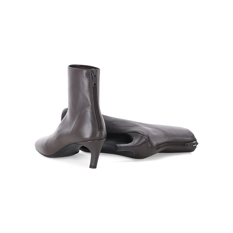 TOTEME Stiefeletten Stiefeletten aus Nappaleder braun(Image 3)