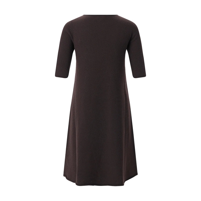 Roberto Collina Mini-robe Midikleid aus Kaschmir-Mix braun(Image 2)