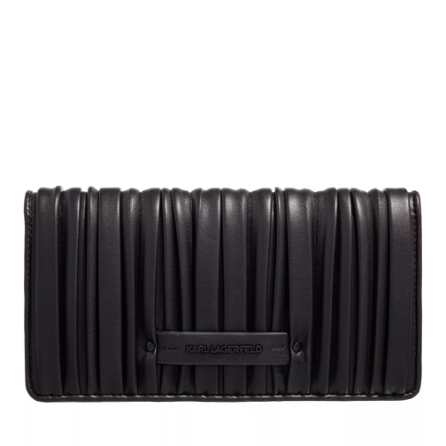 Karl Lagerfeld K/Kushion Cont Flap Wlt Black Continental Wallet-plånbok