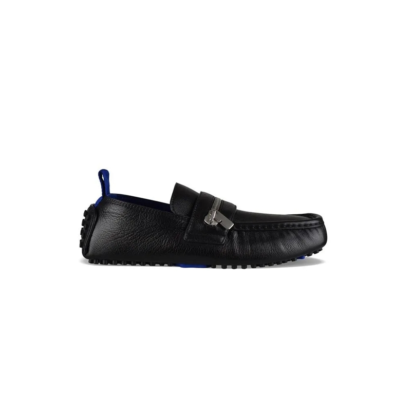 Burberry Loafer Black Leather Loafers Black