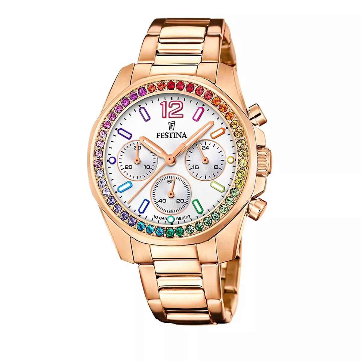 Festina rose best sale gold watch