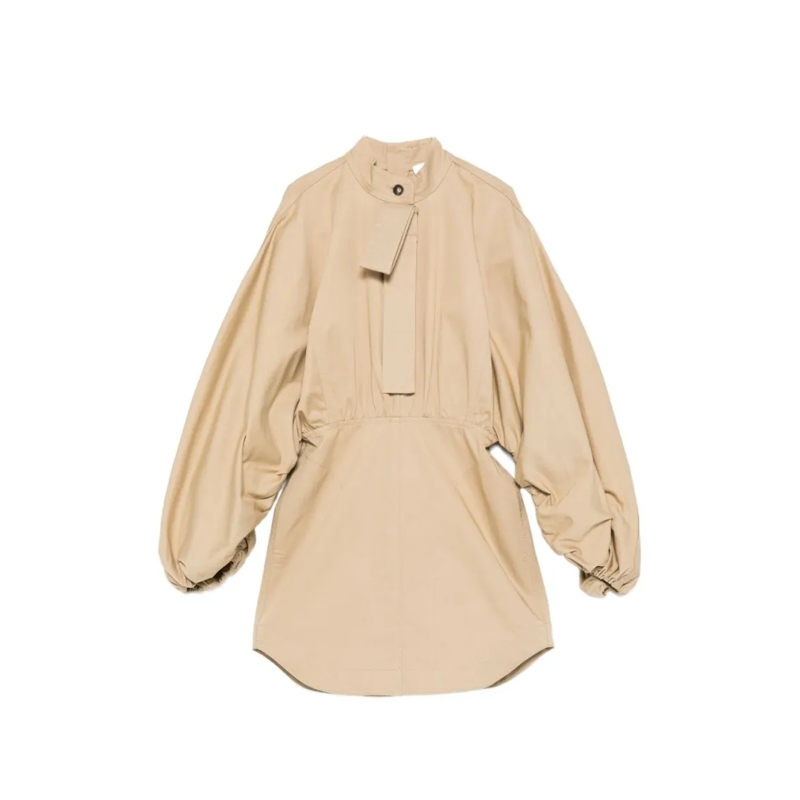 Zimmermann Minikleid Mini Dress With Balloon Sleeves Neutrals