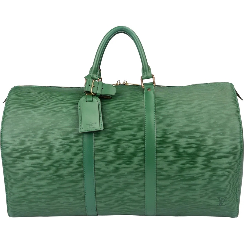 Louis Vuitton Tote Louis Vuitton Green Epi Leather Keepall 50 grün