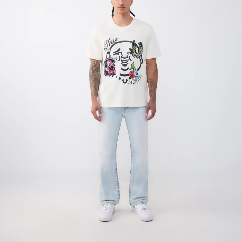 True Religion Jeans - Modell: Ricky- Länger 34- Entspannte Passform hell-blau(Image 2)