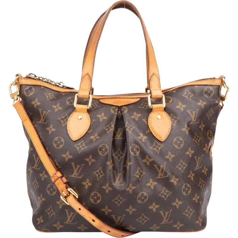 Louis Vuitton Tote Louis Vuitton Canvas Monogram Palermo PM Handbag braun