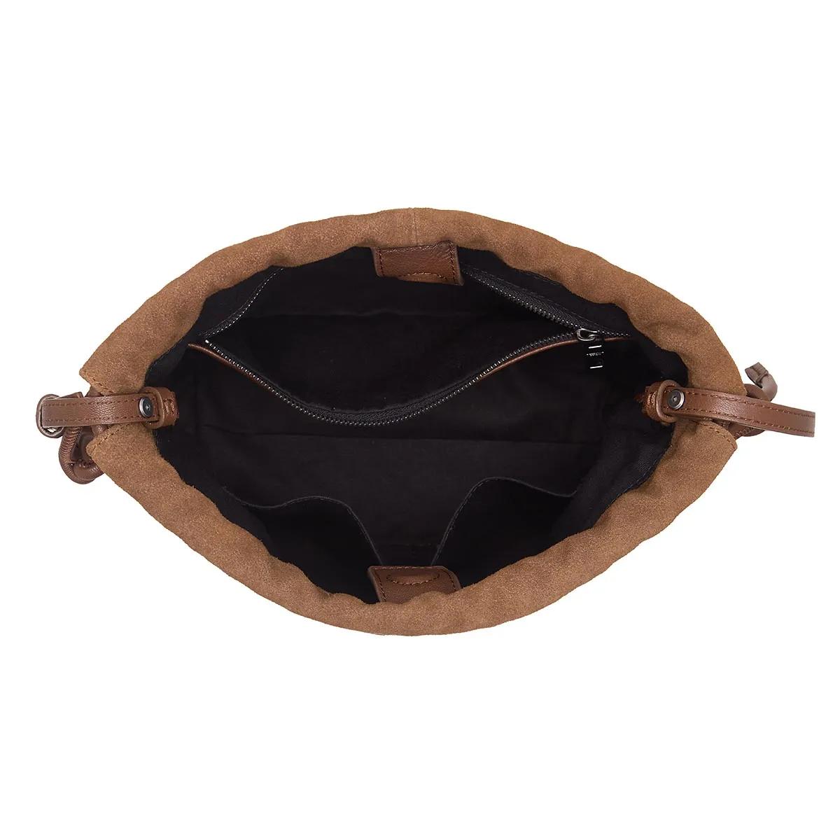 Thumbnail - Liebeskind Berlin Crossbody Bags - Lya Hydro Suede Hobo Bag S - Gr. unisize - in Braun - für Damen