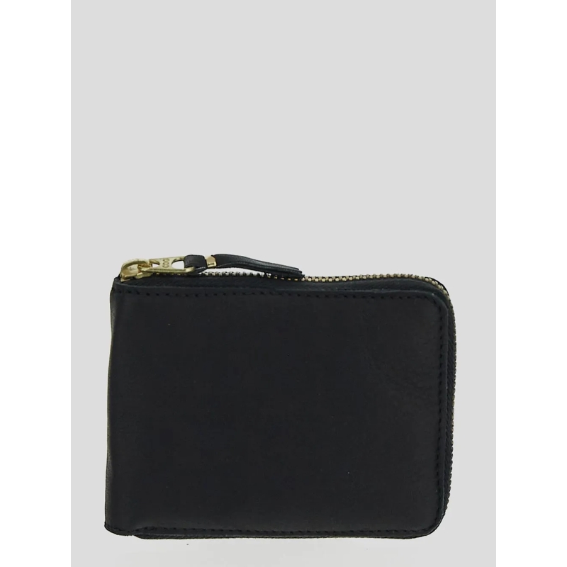 Comme des Garcons Geldbörse Black Leather Wallet Black