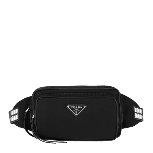 Prada Stud Embellished Belt Bag Black Heuptas