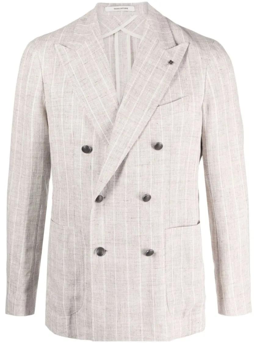 Tagliatore - Light Beige Linen Jacket - Größe 50 - beige