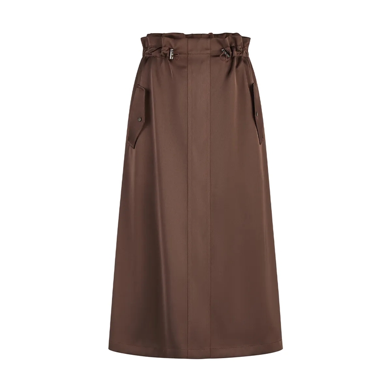 Marc Aurel Midirock Midirock- angeschnittener Bund mit Kordeldetails braun