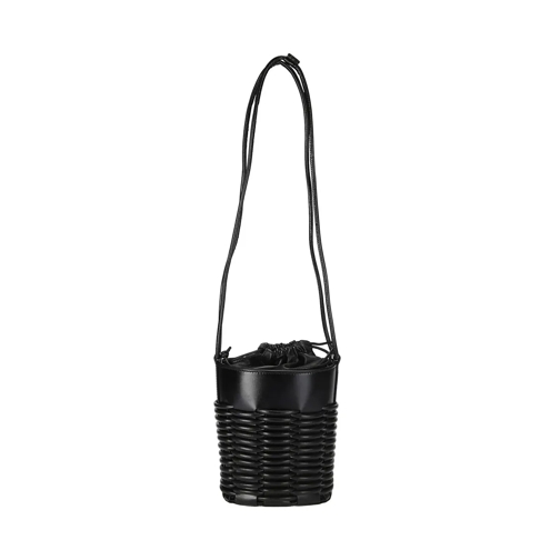 Hereu Bucket Bag Woven Design Bucket Bag Black