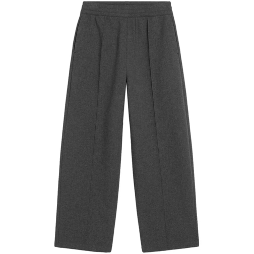 AMI Paris  Dark Grey Pleated Trousers Grey