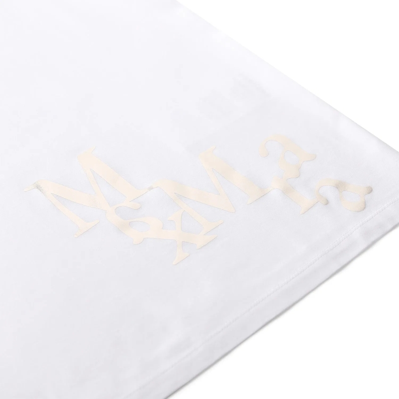 S Max Mara T-shirt T-Shirt Medile mit Logo weiß(Image 3)