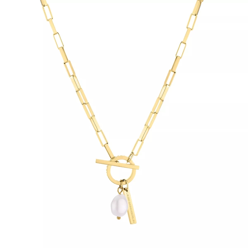 Liebeskind Berlin Mittellange Halskette Necklace Yellow Gold
