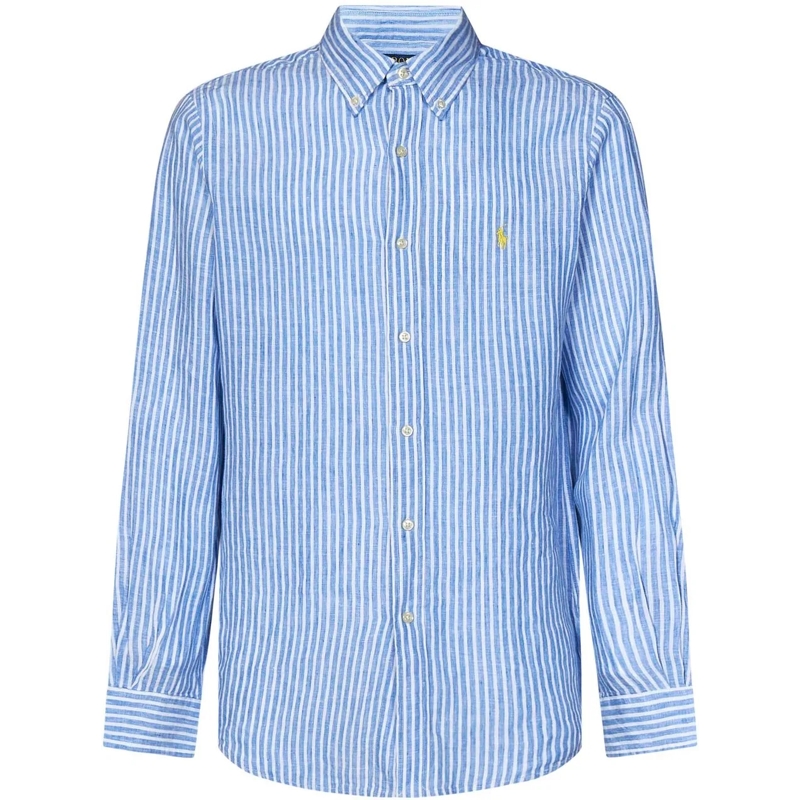Polo Ralph Lauren T-shirt Tailored Long Sleeve Shirt Blue