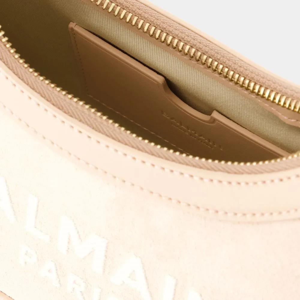 Balmain Hobo bags B-Army Shoulder Bag Leather Pink in roze