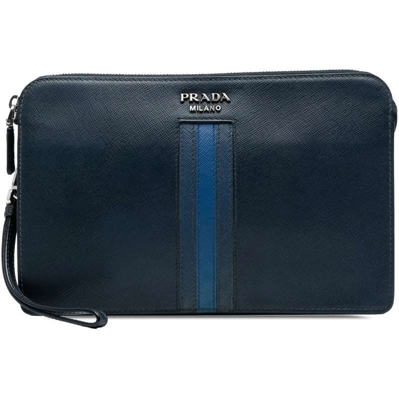 Prada Clutch Saffiano Clutch schwarz