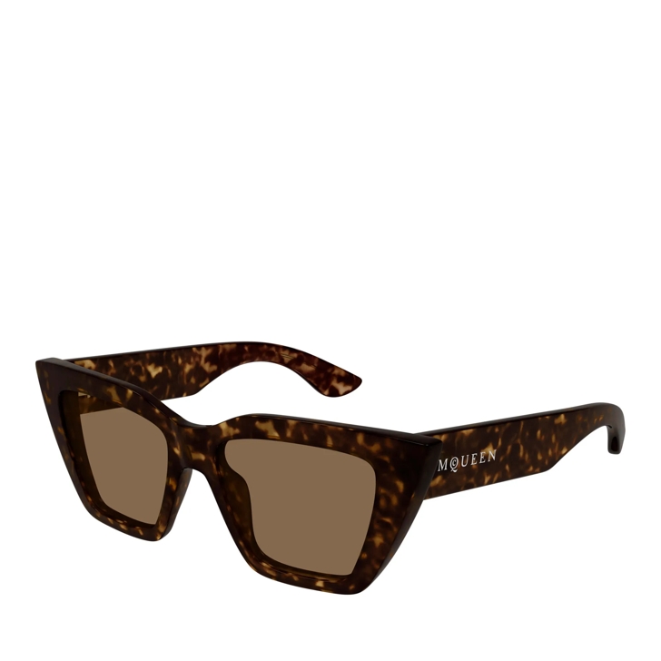 サングラス ALEXANDER MCQUEEN Woman Sunglasses Brown AM0507S 002 Alexander McQueen AM0507S-002 Havana-Havana-Brown | Sunglasses