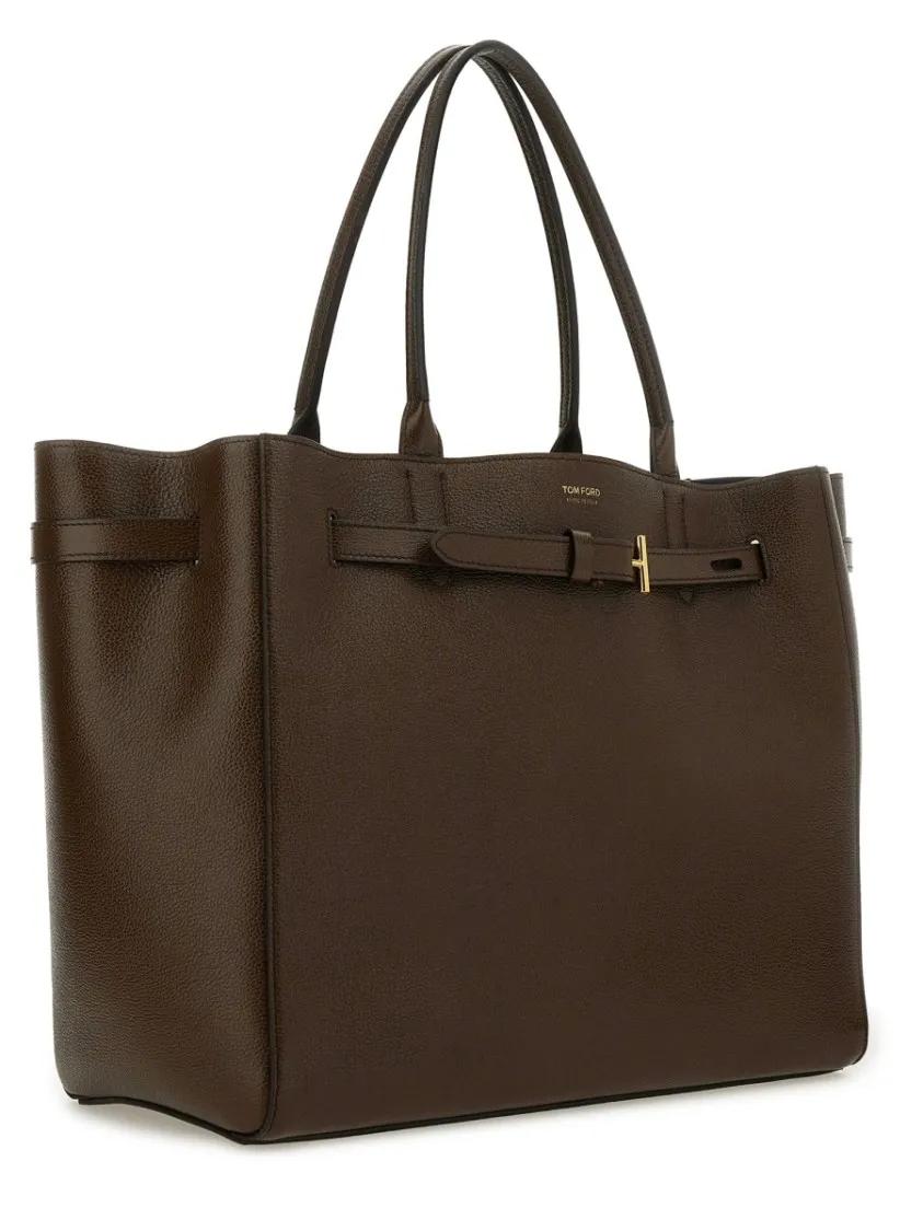 Tom Ford Shoppers & Totes Large "Audrey" Tote Bag in bruin