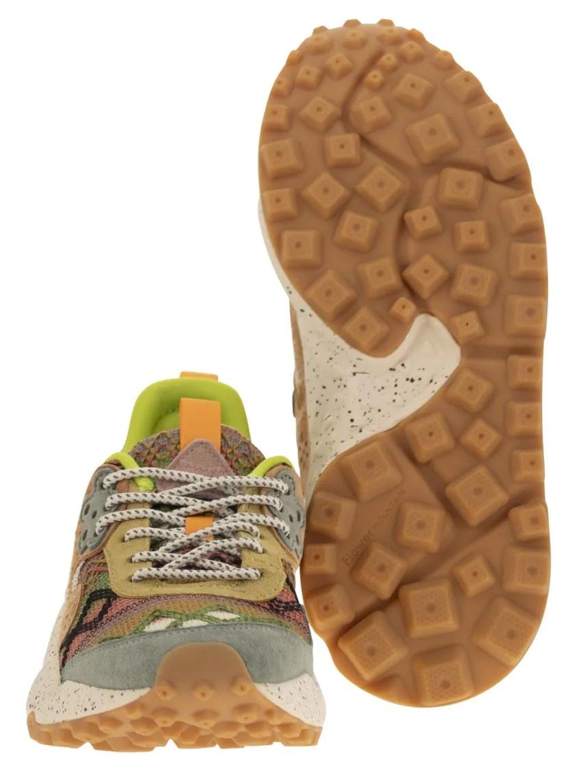 Thumbnail - Flower Mountain Low-Top Sneaker - Kotetsu - Sneakers In Suede And Technical Fabric - Gr. 39 (EU) - in Bunt - für Damen