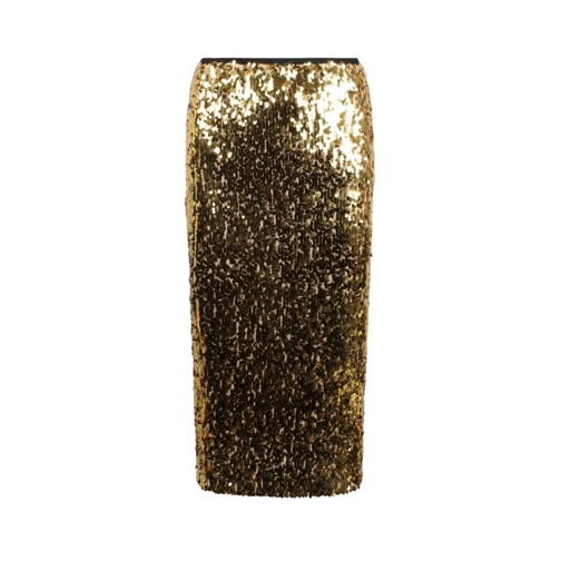 NUDE Midi-Röcke Sequins Midi Skirt Gold