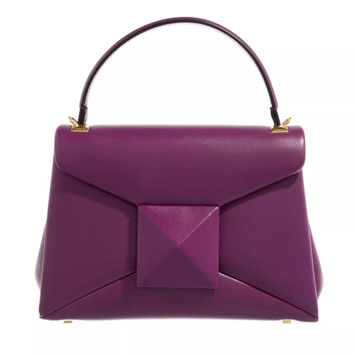 Valentino Garavani 'One Stud' Mini Handbag Purple Satchel