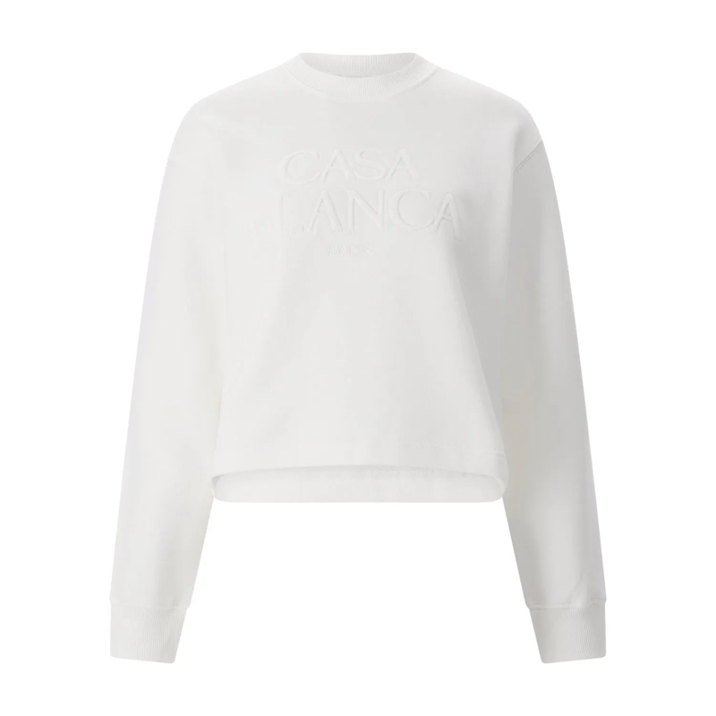 Casablanca  Pullover aus Baumwolle & Kaschmir weiß