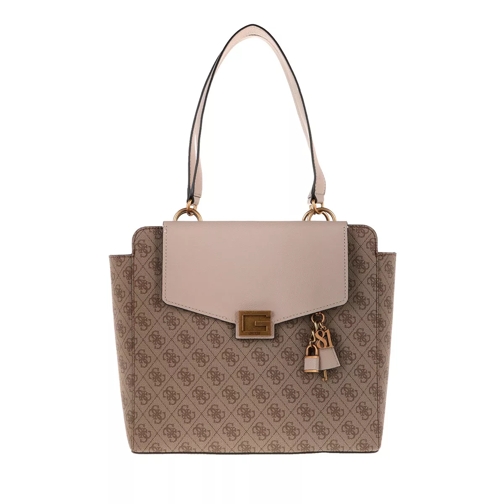 Guess Valy Status Carryall Latte Shopping Bag