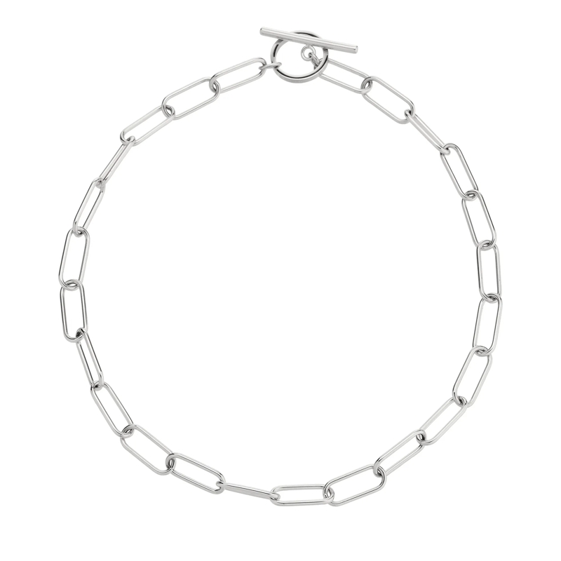 Liebeskind Berlin Mittellange Halskette Edelstahl The Short T-bar silber(Image 4)