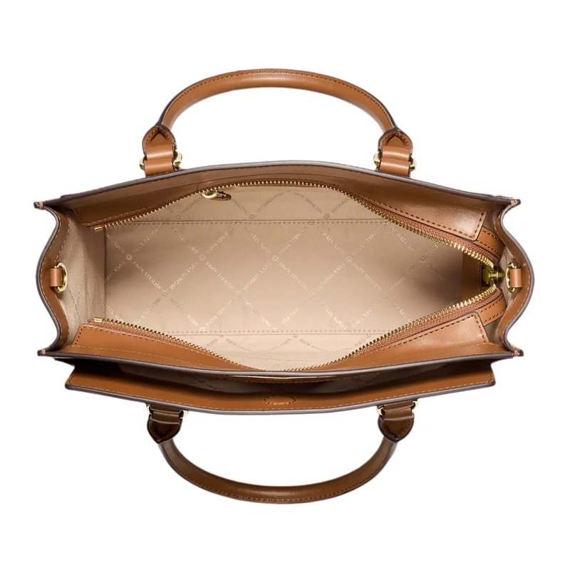 MICHAEL Michael Kors Satchel Becca Md Satchel Brn/Acorn(Image 3)