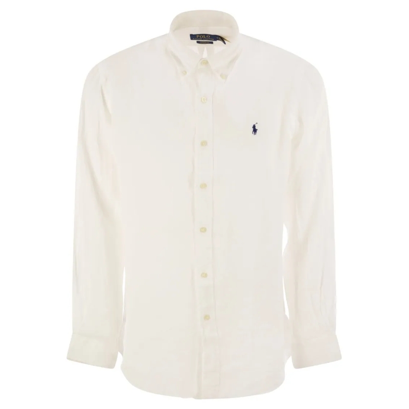 Polo Ralph Lauren Chemise Custom-Fit Linen Shirt Neutrals