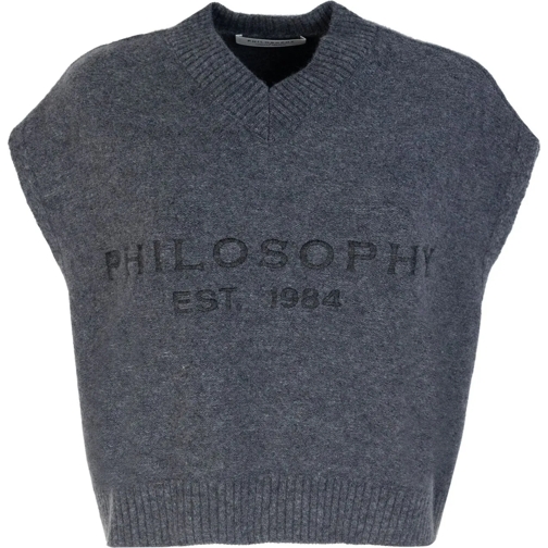 Philosophy Di Lorenzo Serafini Sweatshirts Philosophy by Lorenzo Serafini Sweaters Grey grau