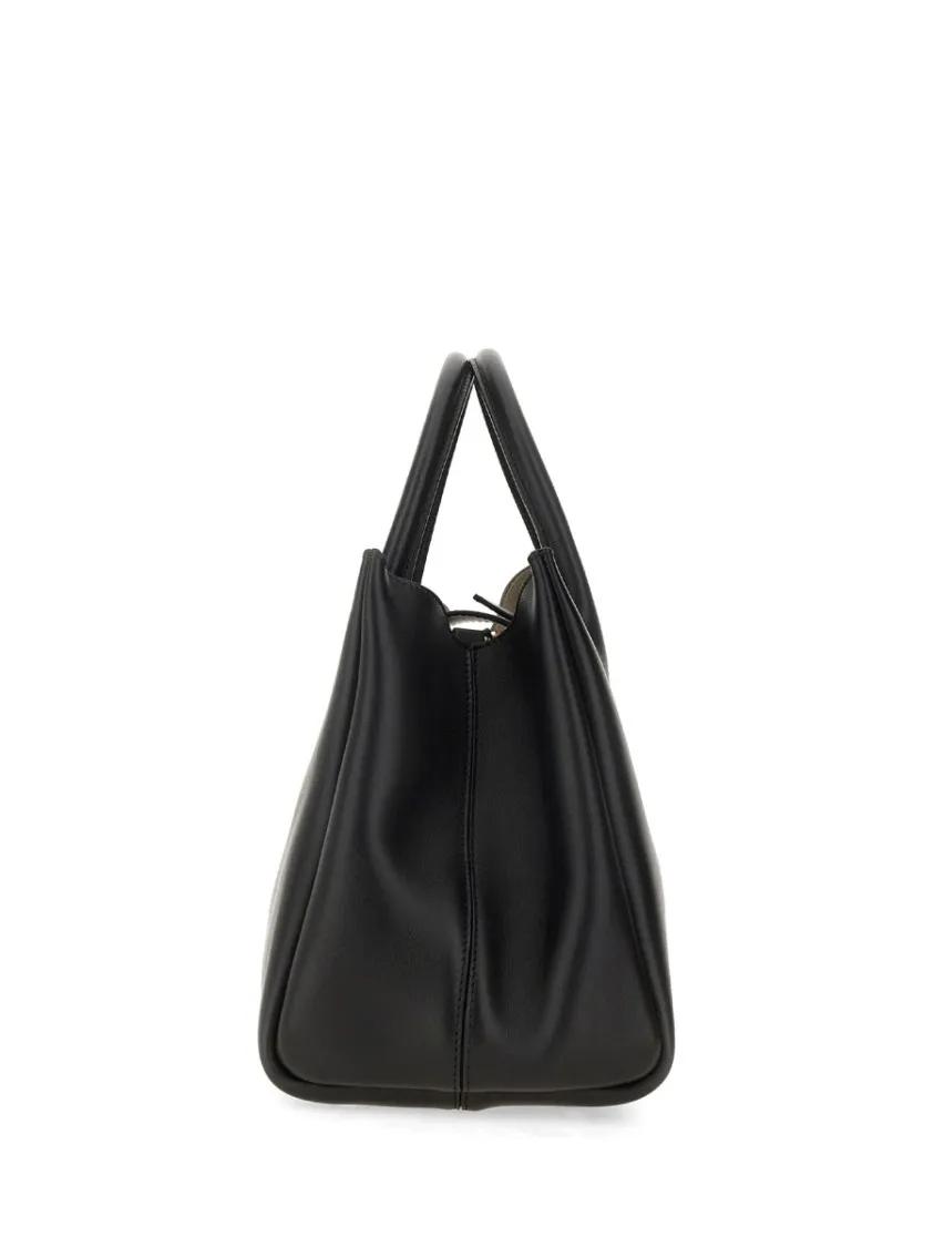 Thumbnail - Lanvin Hobo Bags - "L'octave" Structured Calf Leather Day Bag - Gr. unisize - in Schwarz - für Damen