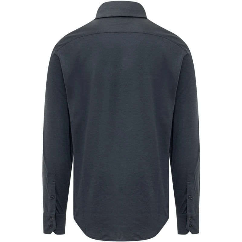 Tom Ford Legeres Oberteil Camicia Military con Tasche blau(Image 2)