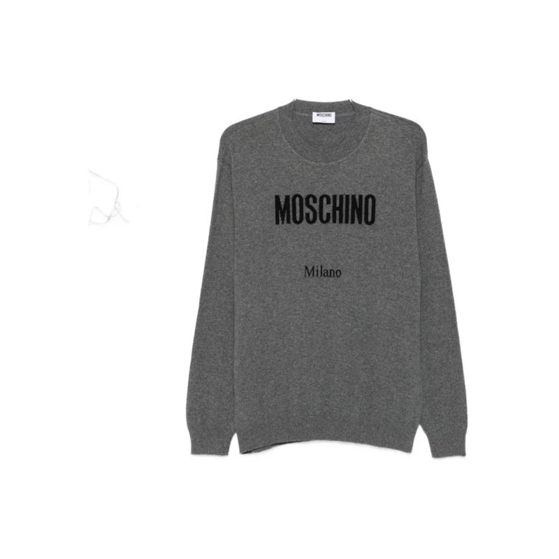 Moschino  Logo Print Grey Sweatshirt Grey