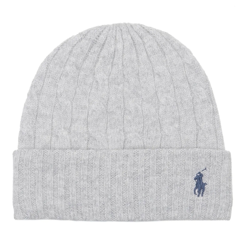 Polo Ralph Lauren Wl Cshmr Cbl-Hat-Cold Weather Soft Grey Cappello di lana