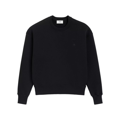 AMI Paris Sweatshirt mit Ami De Coeur Logo black black 
