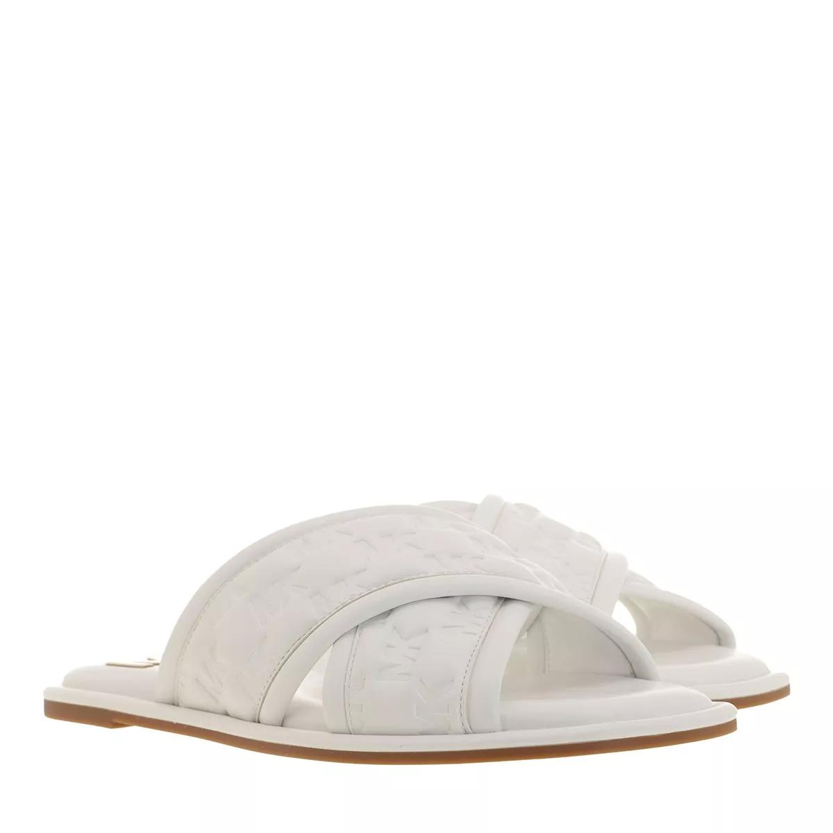 Michael kors sliders on sale white