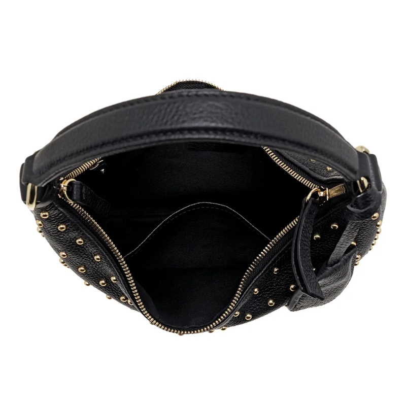 Abro Hobo Bag Beutel Nana Mini/ Black/Gold Black/Gold(Image 5)