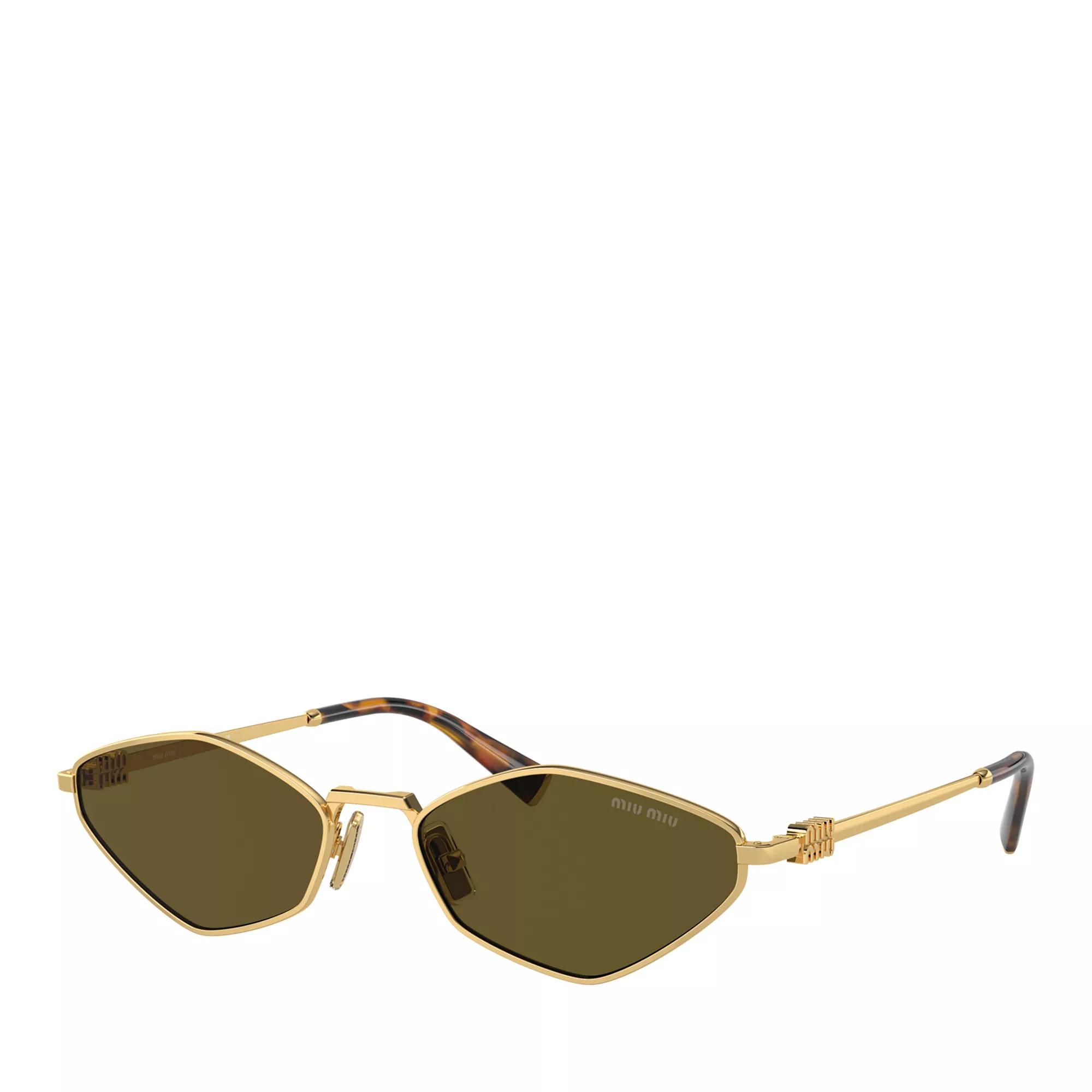 Miu Miu Sonnenbrille - 0MU 56ZS 56 5AK09Z - Gr. unisize - in Gold - für Damen