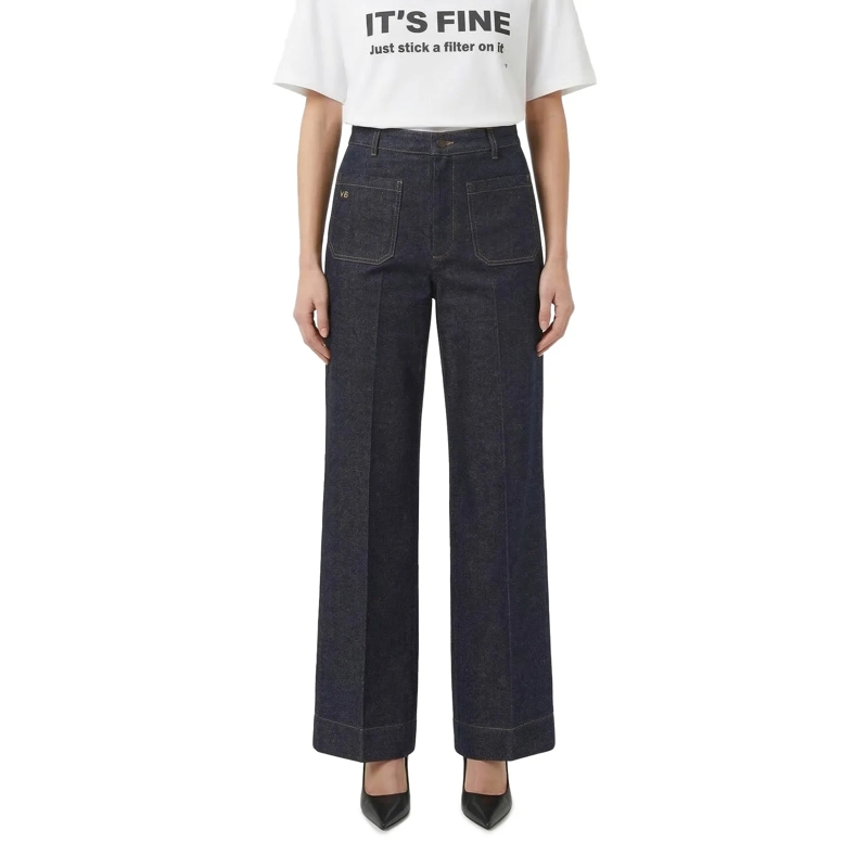 Victoria Beckham Jeans Wide Leg Jeans Alina blau(Image 2)